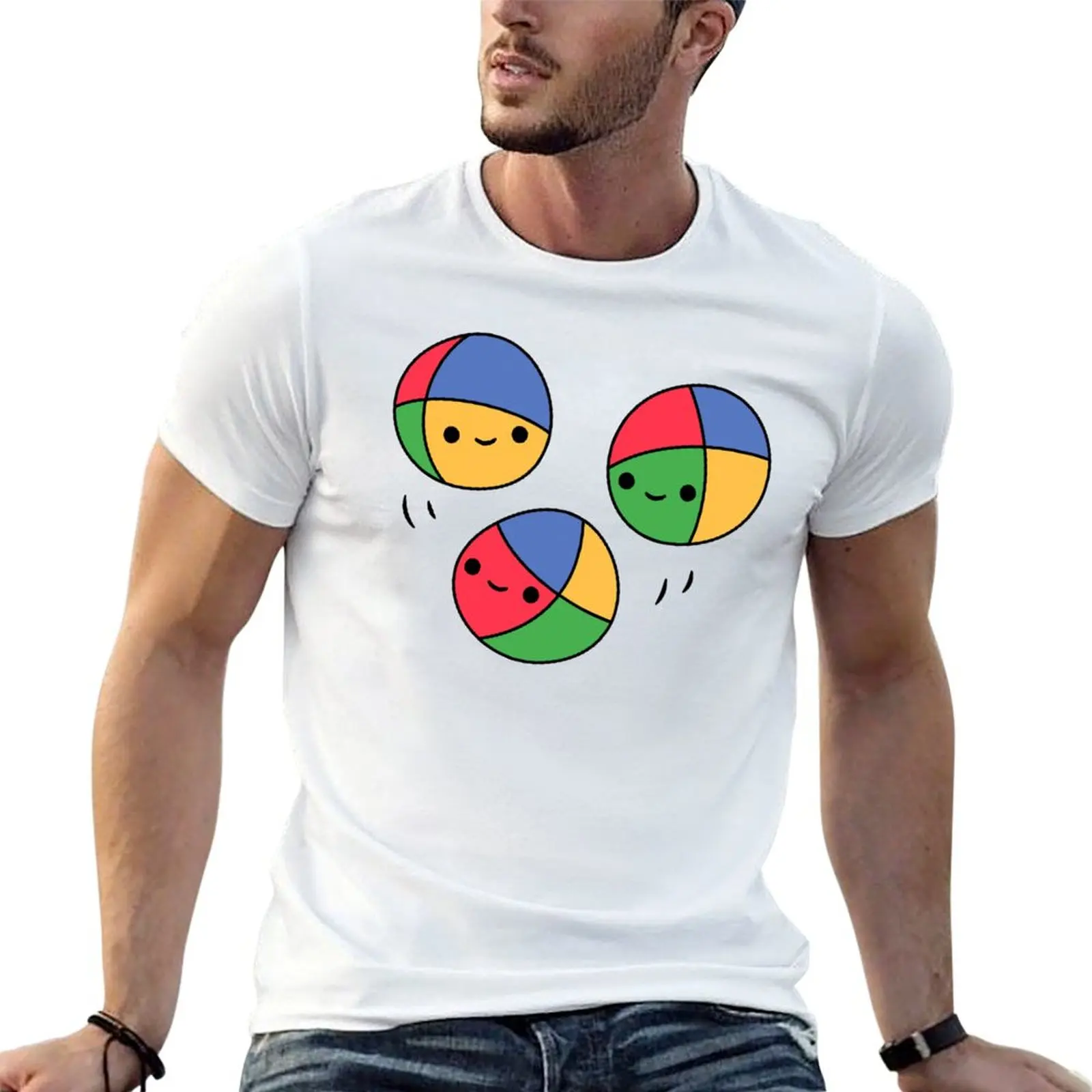 Juggling Balls T-Shirt Big and Tall Solid Color T-Shirt