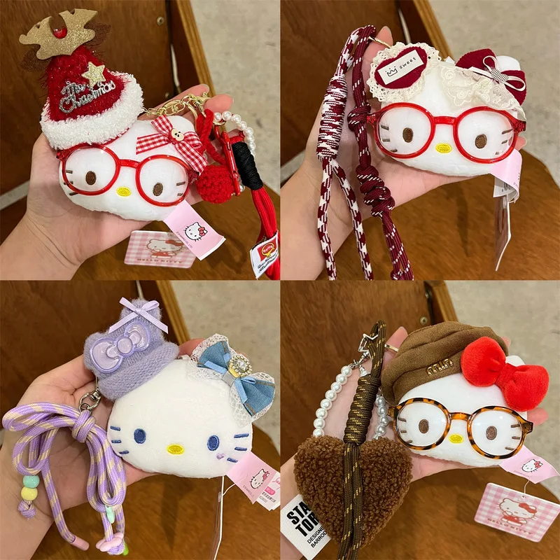 

Мультфильм Hello Kitty плюшевая кукла брелок PP хлопок мягкая кукла Kawaii школьная сумка кулон милые аксессуары праздничный подарок