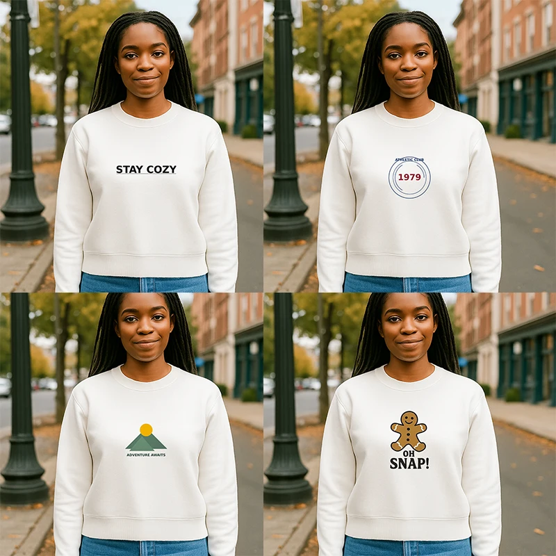 

Милые зимние укороченные толстовки с графическим рисунком, женские повседневные пуловеры в стиле Харадзюку, женские толстовки с круглым вырезом и длинными рукавами