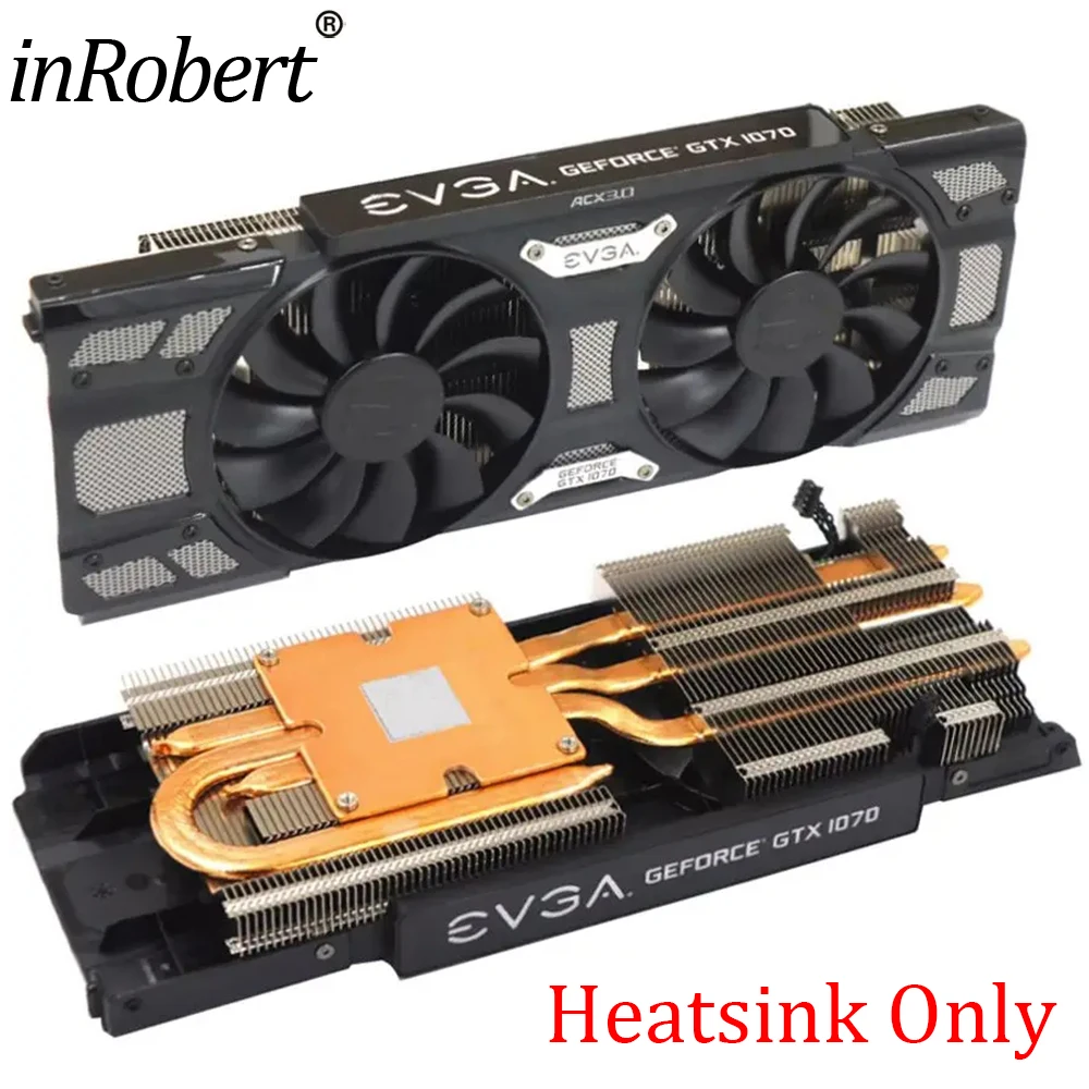 

New Original Heatsink for EVGA GTX1070 1080 Black Edition Video Card Radiator with Faith Lamp Compatible with the Public Version