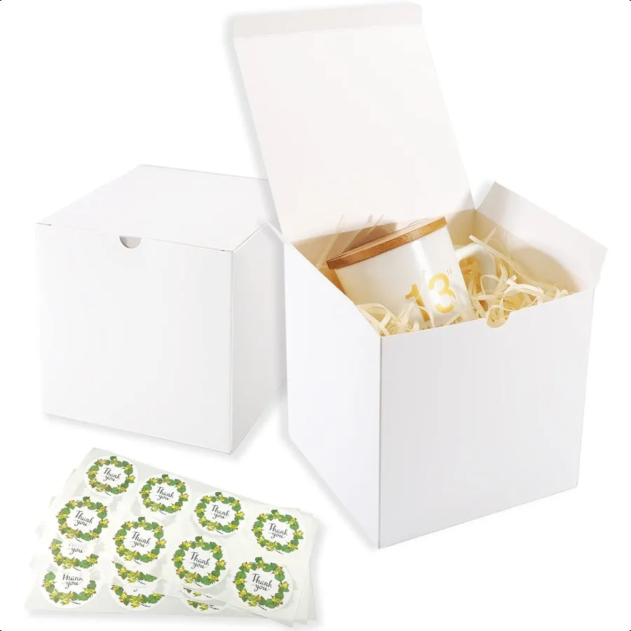 

White Gift Boxes 20 Pack 5x5x5 inch Small Gift Boxes with Lids for Party Gift Boxes Ornament Boxes Christmas Gift Boxes Wedding