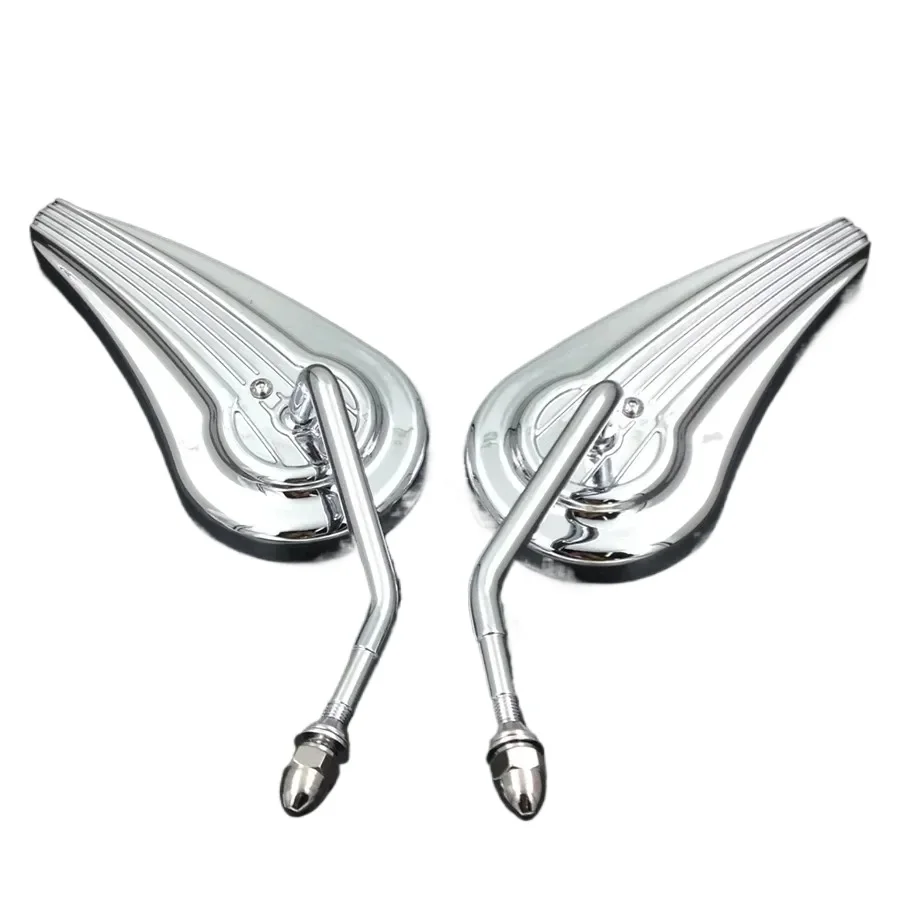 

Motorcycle Custom Aluminum Mirrors Fit for Harley 1984-2014 Sportster FXE Low Rider FXSB FXWG Chromed