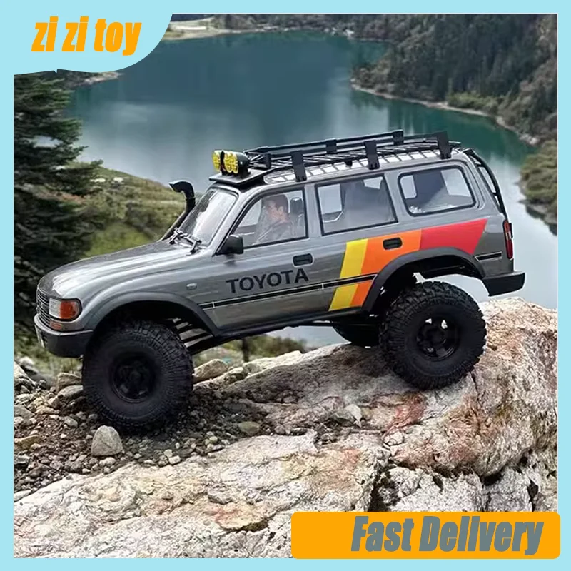 New Fms Fcx10 Simulation Toyota Land Cruiser Lc80 Climbing Car 1/10 Remote Control Electric Off-Road Vehicle Holiday Gift