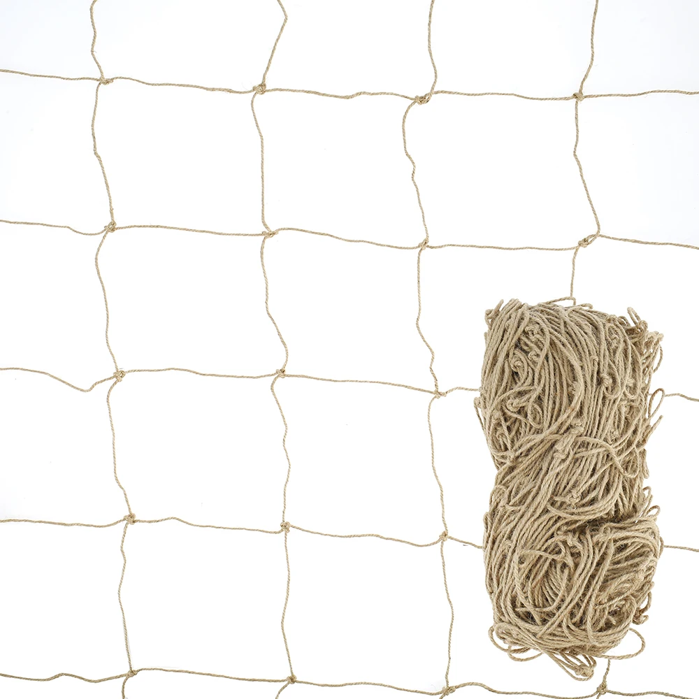 Jute Plant Support Netting Low Entanglement Climbing Mesh Trellis Twine Jute Rope Net Practical Gardening Accessories for Heavy