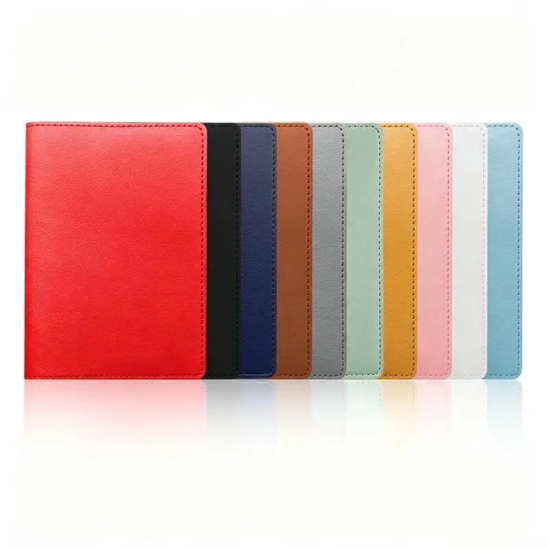 PU Leather Passport Holder Soft Smooth Texture Multiple Colors For International Travel Business Trips