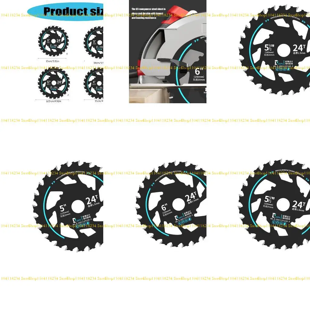 

P9FB Energy Saving Circular Chainsaw Blade for Lithium Electric Chainsaw Alloy Design with Noise Reduction and Heat Sink 24