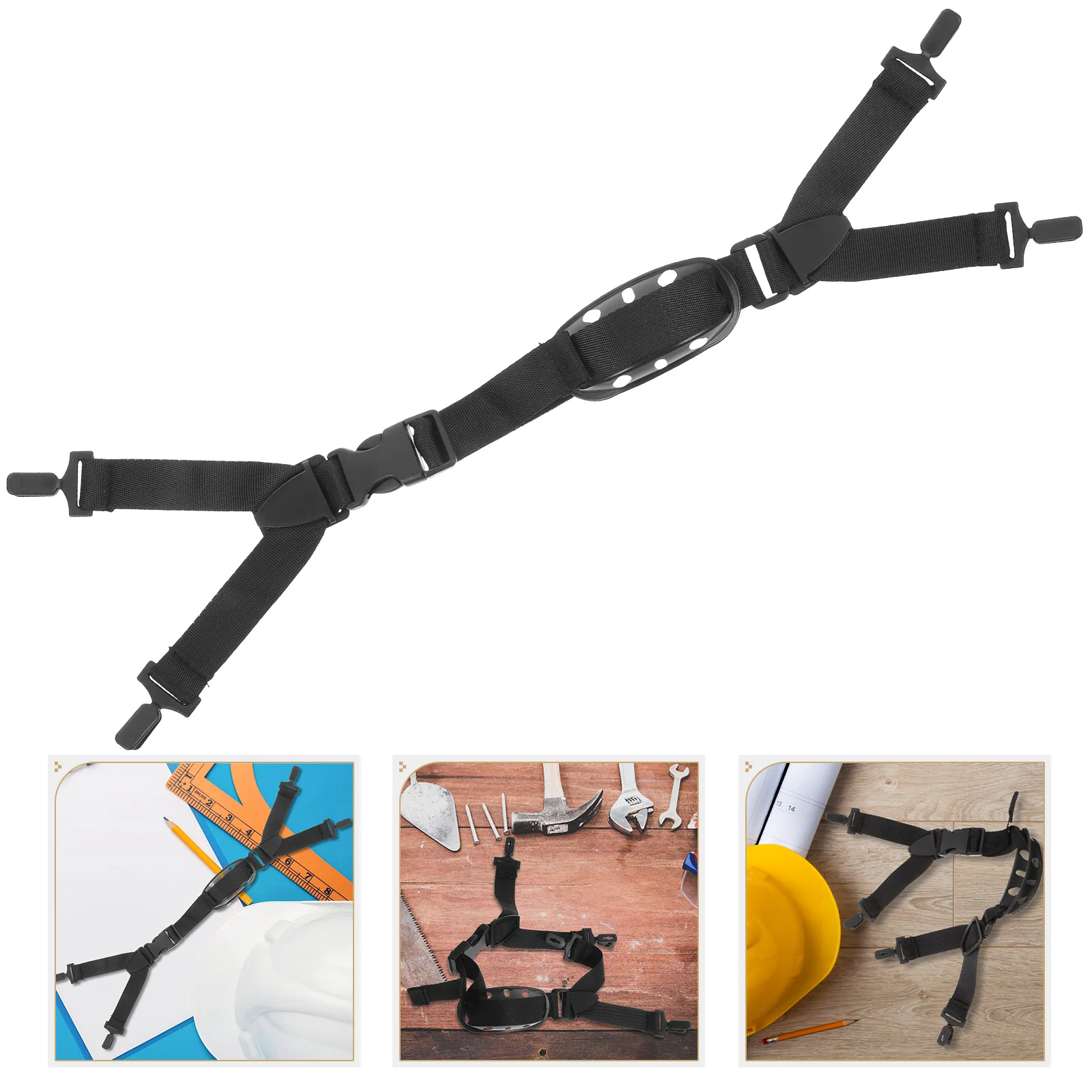 

2pcs Adjustable Hard Hat Straps Safety Bands Durable Replaceable Universal Liner For Construction Protection Workers