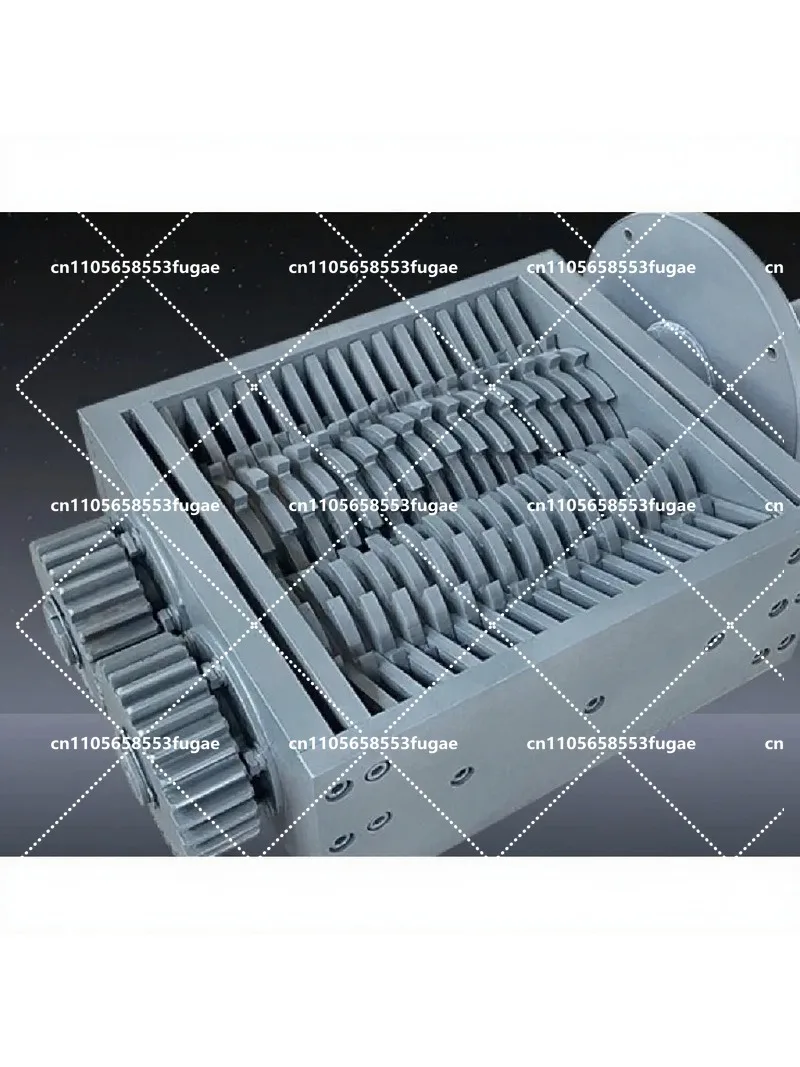 Heavy Duty Double Shaft Shredder for Metal Glass Medical Waste Domestic Garbage Crusher Knife Box