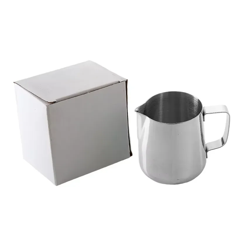 Hot Sale Double Scale Display 201 304 Thickness Stainless Steel Coffee Milk Jug