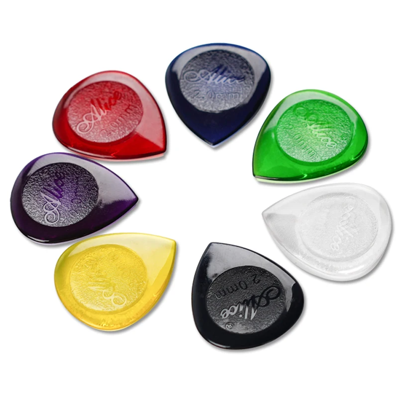 30pcs Guitar Paddles with Box Water Droplet Shape ABS Plectrums 1/2/3mm Electric Guitar Bass Pick Guitar Accessories TMZ