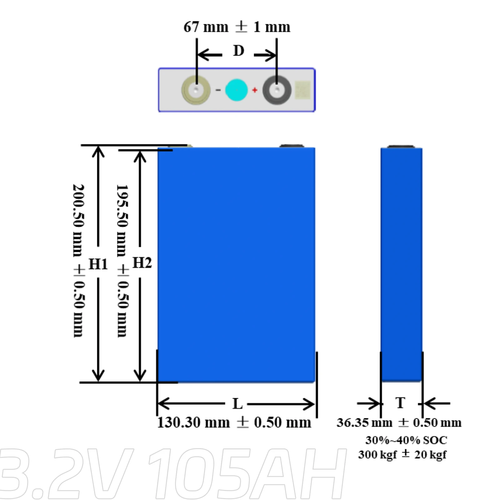 3.2V 105Ah LiFePO4 Battery Cell Grade A Lithium New QR Code High Capacity Deep Cycle Solar DIY 12V 100Ah EU UA Tax Free