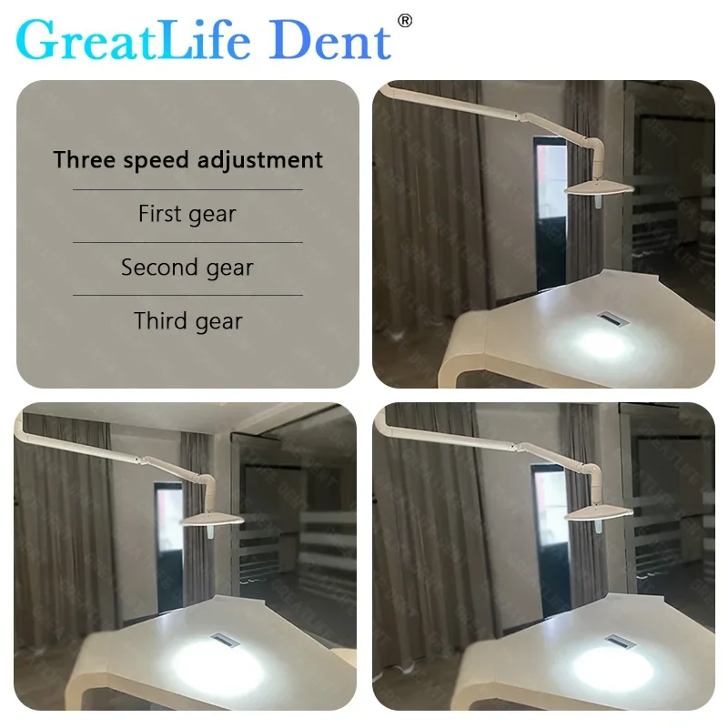 GreatLife Dent 36w 27 Leds 50000Lux Pet Shadowless Ceiling Wall-Mounted Surgical Veterinary Examination Dental Cold Lamp Lights