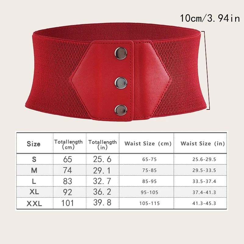 แฟชั่น Cinch เข็มขัดหญิงเข็มขัดกว้างผู้หญิงยืดเอว Band Clasp BUCKLE เข็มขัดเอว Cummerbund Lady Overcoat เข็มขัด