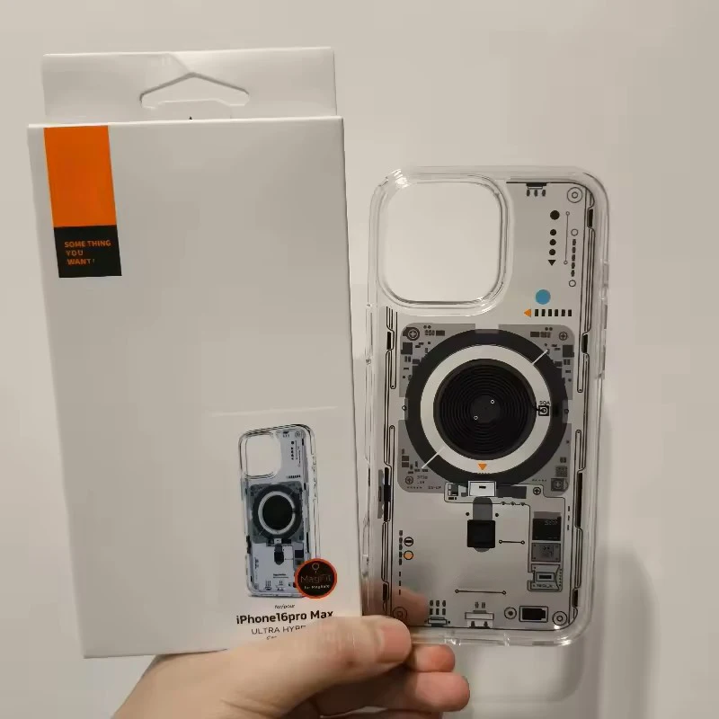 Najnowsza technologia Etui na telefon iPhone 16 Pro Max 15 Plus 14 Pro 13 Płytka drukowana z drobnymi otworami Magnetyczne etui na telefon zapobiegające upadkom