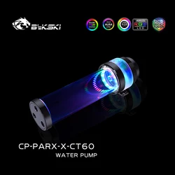 Bykski Water Cooling DDC AIO Pump Reservoir 100-200mm Res Pump Combo PWM Control New Silent 5V/12V RGB CP-PARX-X-CT60