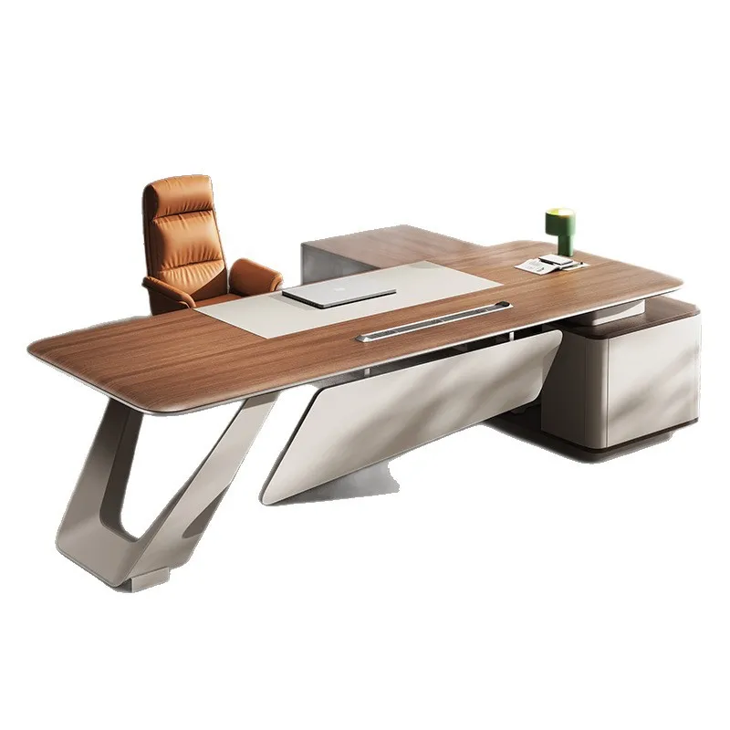yjq boss desk light luxury senior sense manager table and chair combination simple blister craft furniture