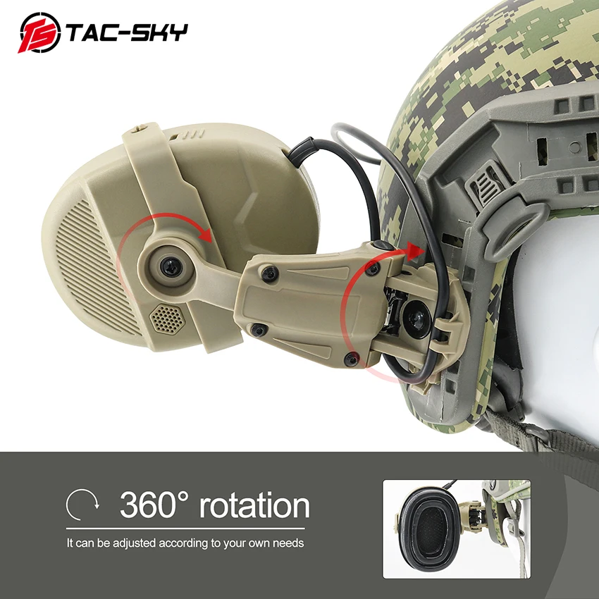 TS TAC-SKY غطاء للأذنين الإلكترونية حماية السمع النشط تضخيم الصوت اطلاق النار سماعة إلغاء الضوضاء سماعة الصيد