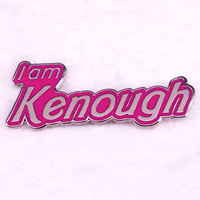 I Am Kenough Enamel Pin Fashion Movie Brooch Jewelry Gift