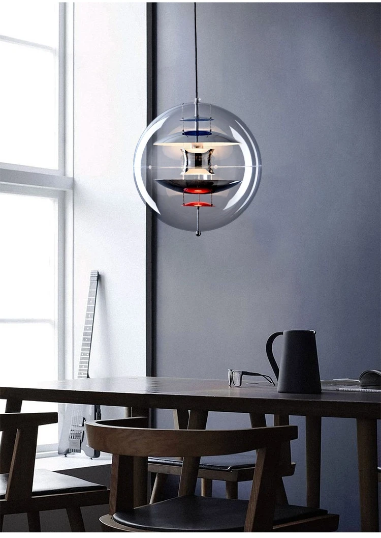 Lampe LED Suspendue en Forme de Communautés ète Globe, Luminaire Décoratif d'Nik, Idéal pour un Bar, un Salon ou un Restaurant