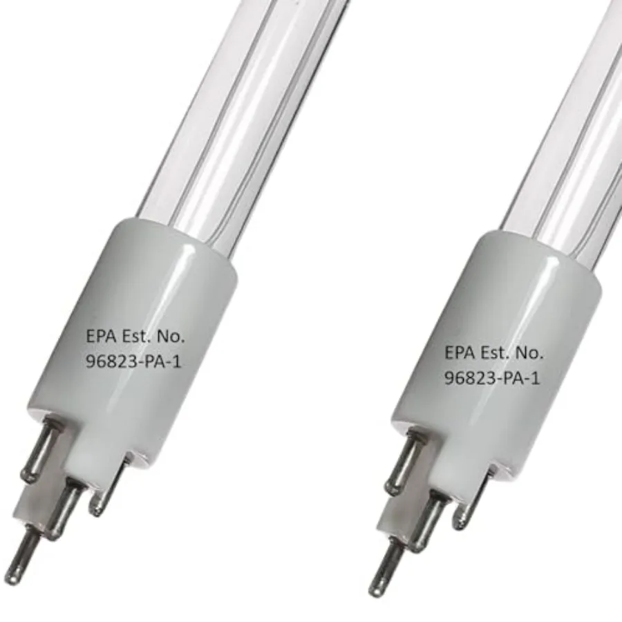 

2-Pack S810RL UV Replacement Lamps 4-Pin UV-C Bulbs for S8Q-PA, S8Q-PA/2, S8Q, S8Q/2, S8Q-Gold Systems 12, 000 Hour Quartz Life