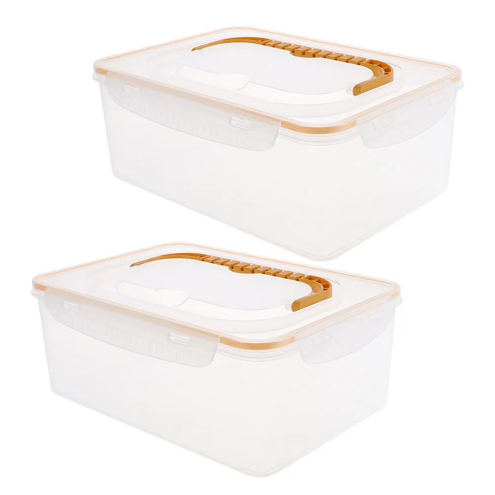 2Pcs Breastmilk Storage Box Leakproof Square Airtight Multi-Layer Insulation Refrigerator Freezer Breastfeeding Storage