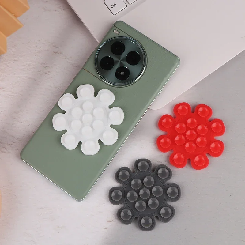 Silicone Sucker Colorful Sunflower Suction Cup Portable Sucker Support Mount Phone Fixed Pad Anti-slip Mobile Phones Stand