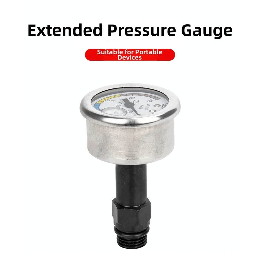 7.45*1.48*5cm Extended Pressure Gauge For 12 Part Pump Head 220V Portable Car Washer Machine Shock Resistant 2026 New