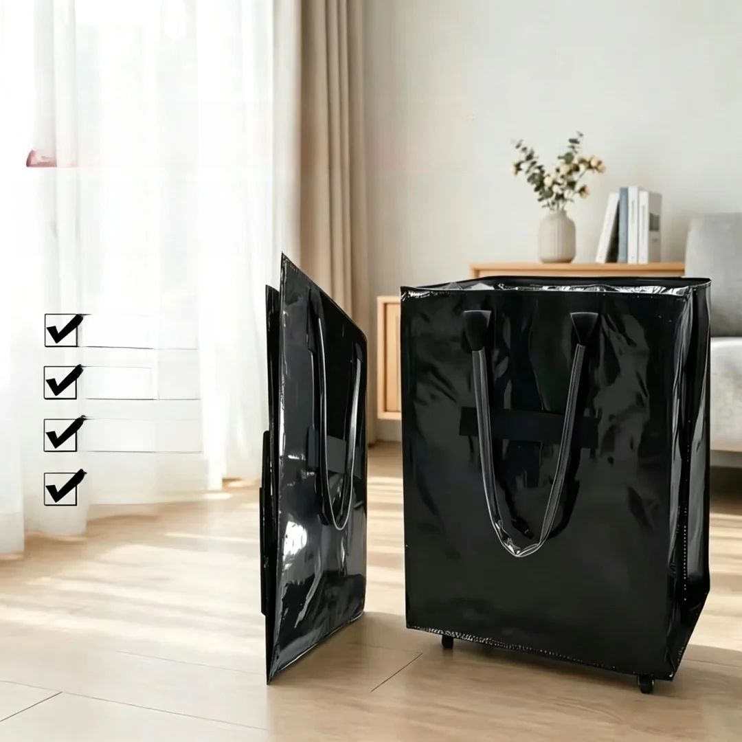 ハルケン大容量ショッピングバッグ-国内ハオケンバッグ-小型サイズ-高い審美価値-アップグレードされた静音ホイール-家庭用トレーラー