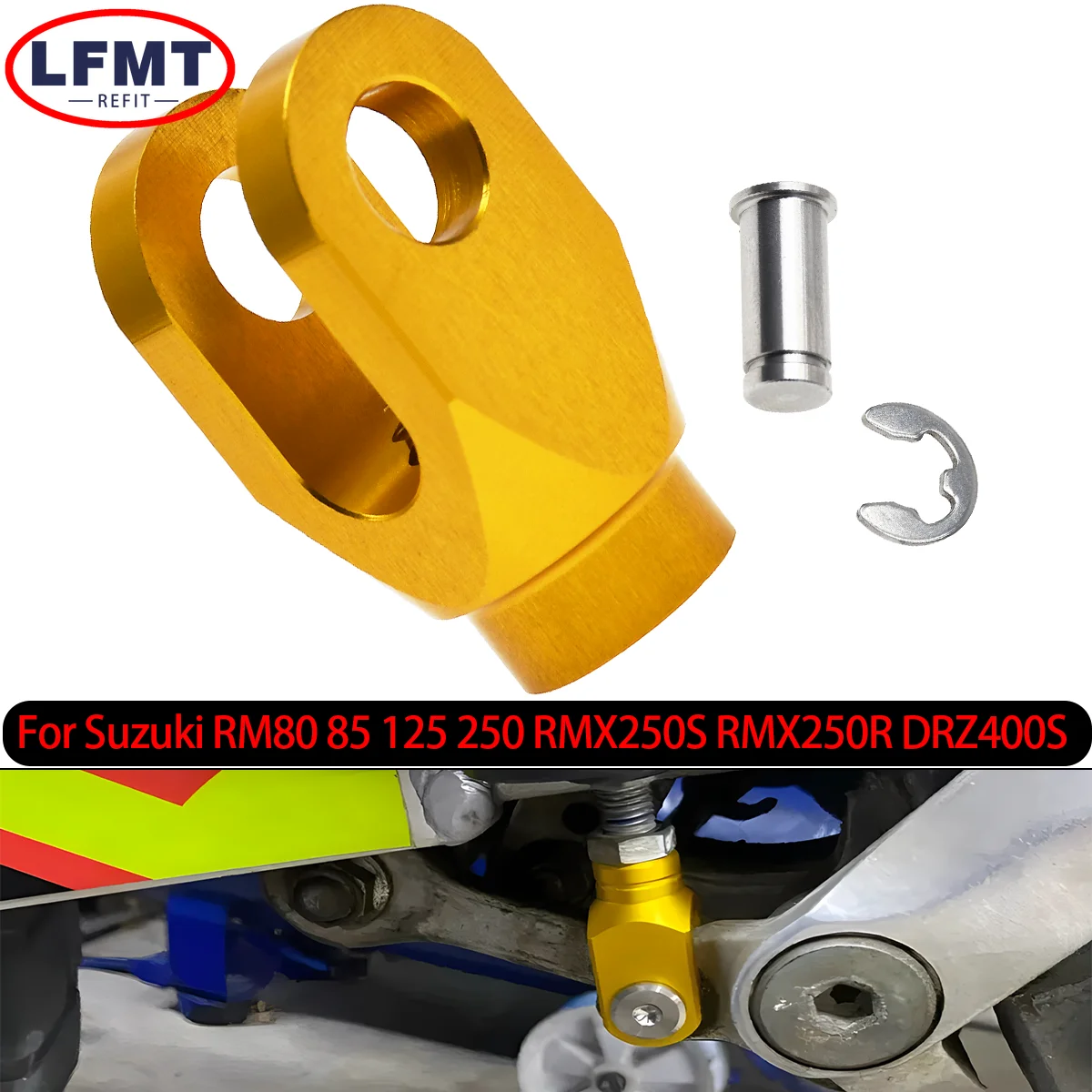 Задний тормоз мотоцикла, линия Clevis, тормозная головка насоса для Suzuki RM80 85 125 250 RMX250S RMX250R DRZ400S DRZ400R DRZ400SM 250SB