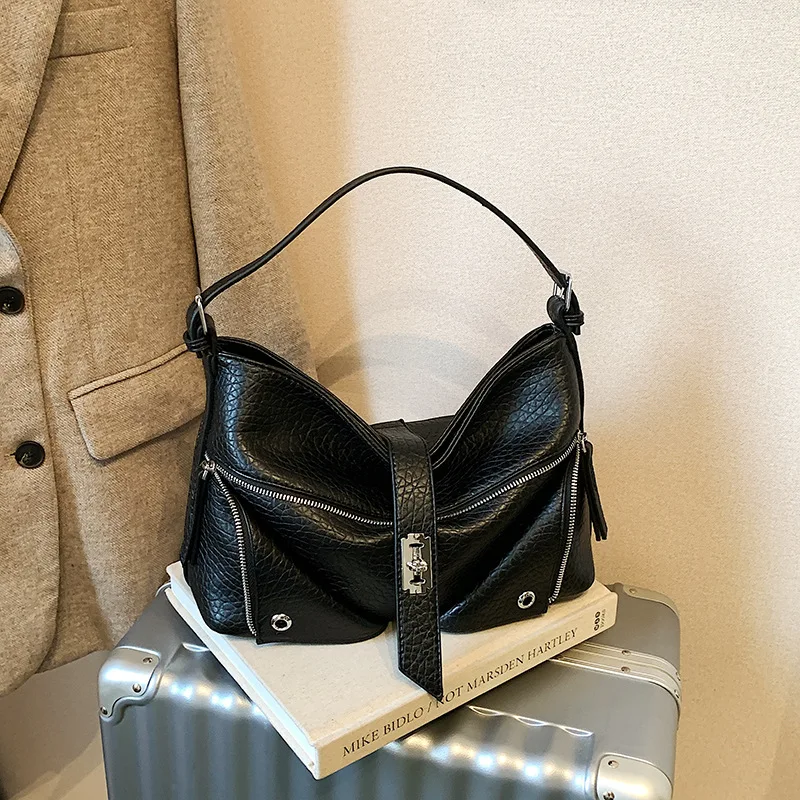 

2025 New Fashion Tote Bag for Women, Genuine Leather Large Capacity Multi-way Shoulder Crossbody Purse, Vintage Chic Work Bag