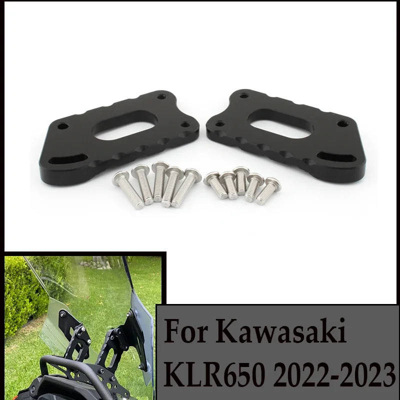 

For KAWASAKI KLR650 2022-2024 Motorcycle Accessories Windscreen Riser Heightening bracket
