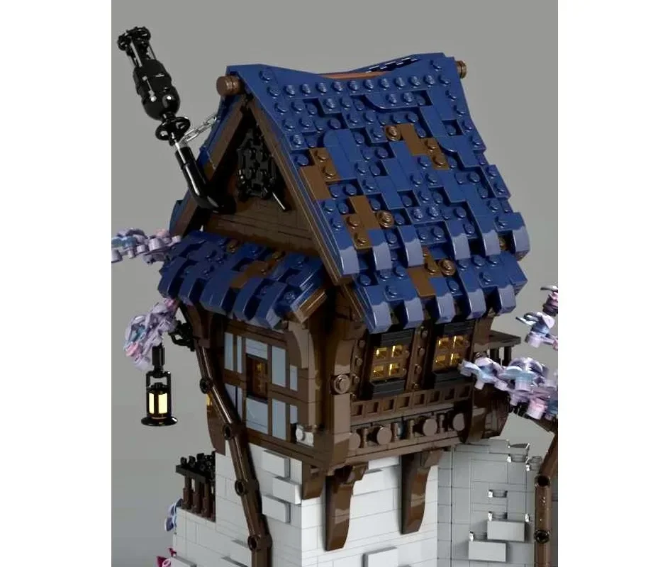 Moc building block modello architettonico retrò Vickers forgero negozio tecnologia building block modulare giocattolo set fai da te assemblaggio