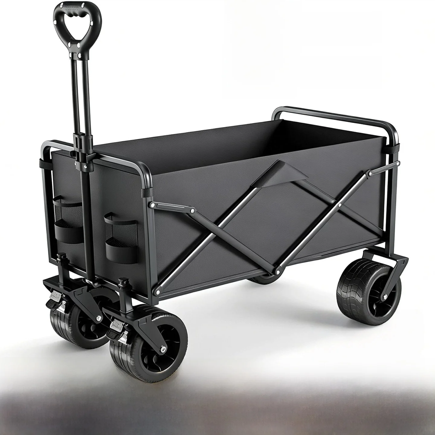Outdoor Camping Car Stacking Hand Push Cart Picnic Ultra Large Capacity Children Can Lie Foldable Portable Shopping Cart