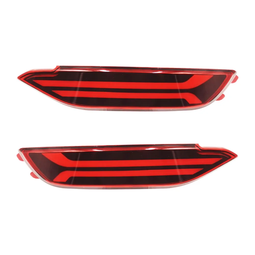 Car Flashing 2PCS Car LED Reflector Light For Hyundai tucson 2015 2016 2017 2018 2019 2020 Rear Fog Lamp turn Signal Brake Light