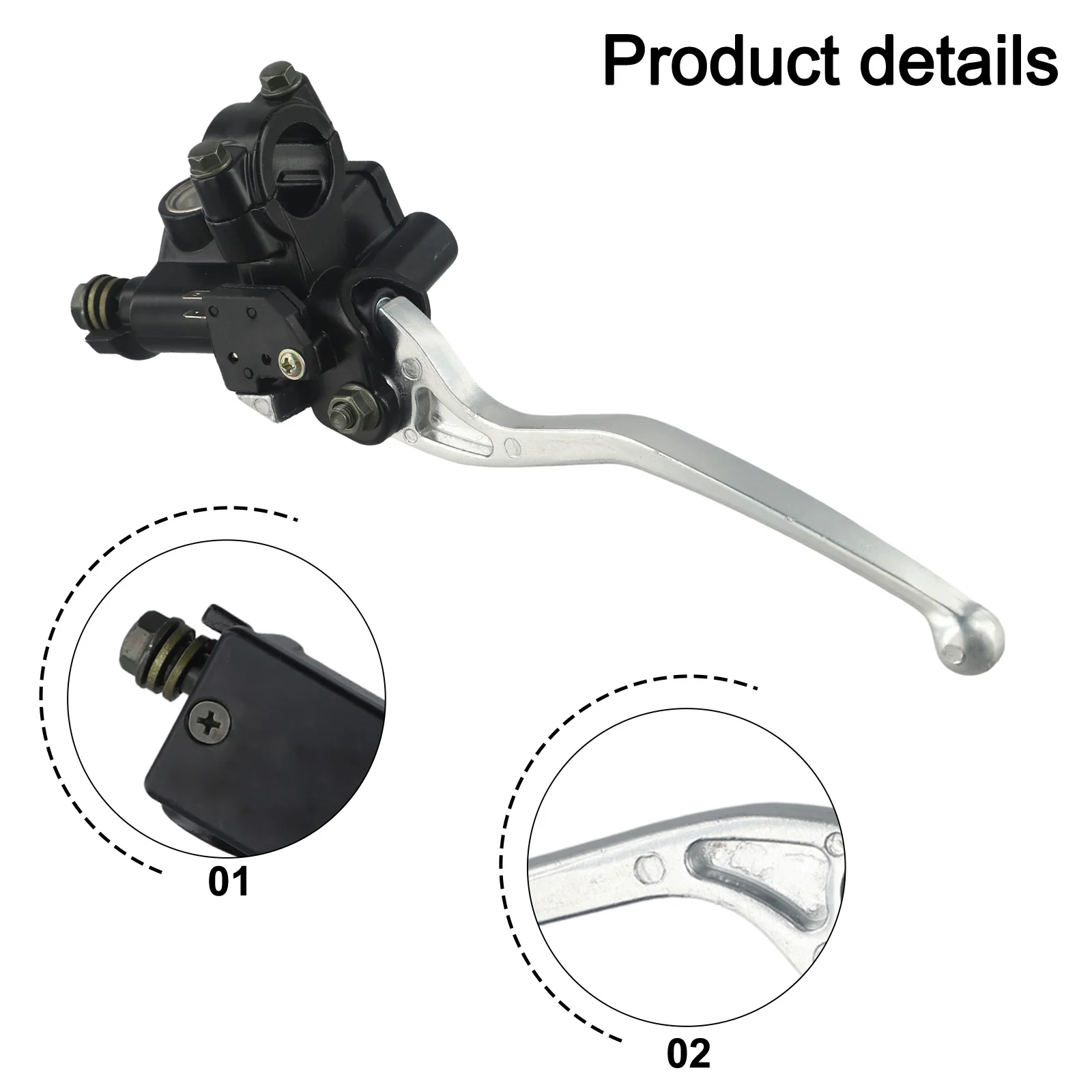 Front Brake Hydraulic Pump 22mm Brake Pump Assembly Easy Installation Enhanced Safety Hassle-free Installation