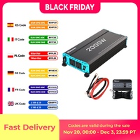 Renogy 2000W Pure Sine Wave Inverter 12V to 230V/240V - Built-in UPS Function, DC to AC Power Inverter for RV, Solar System