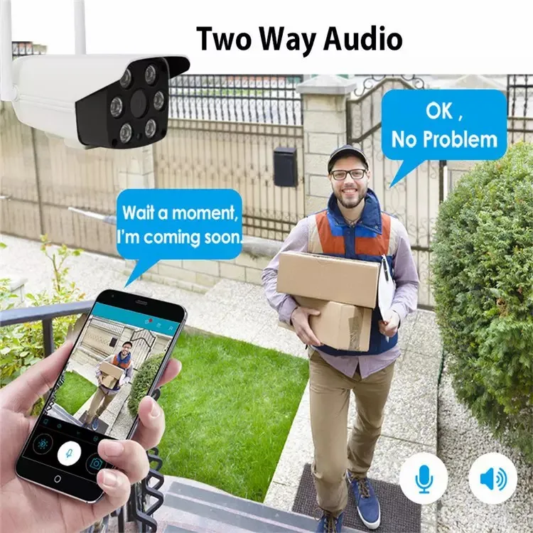

2MP 1080P V380/Yoosee APP Полноцветное обнаружение движения Wi-Fi IP-камера AI Humanoid Домашняя безопасность CCTV Домофон Радионяня