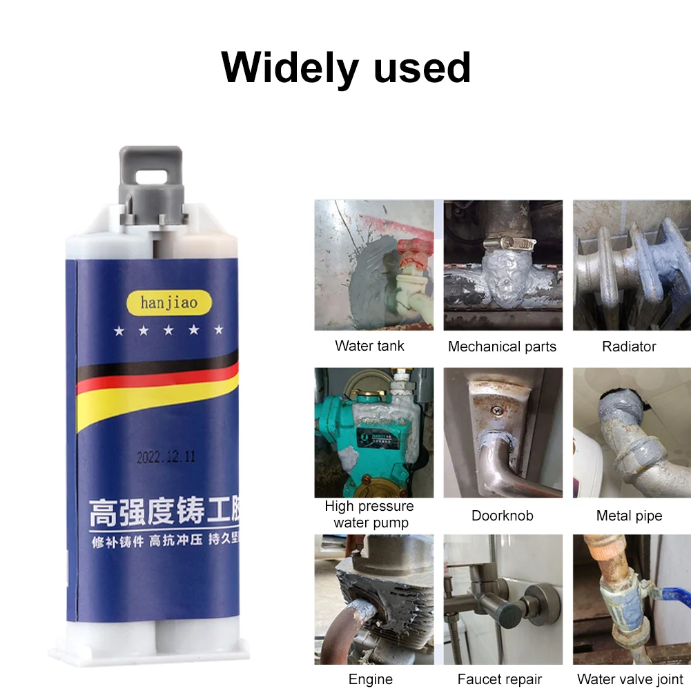 Extra Strong Foundry Glue HighTemperature Metal Repair Glue Metal Epoxy Glue for Stone Ceramic Steel for Welding Copper Aluminum