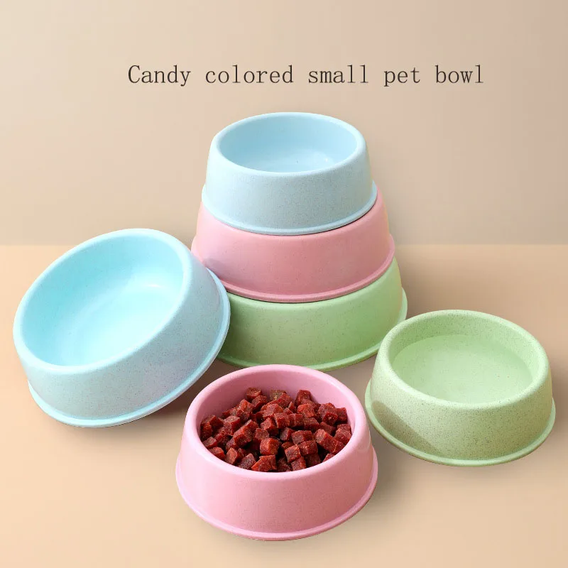 

Pet Dog Food Bowl Cat Water Feeding Bowl Durable Thicken Plastic Wheat Stalk Feeder Bowls for Small Medium Dogs Puppy Products