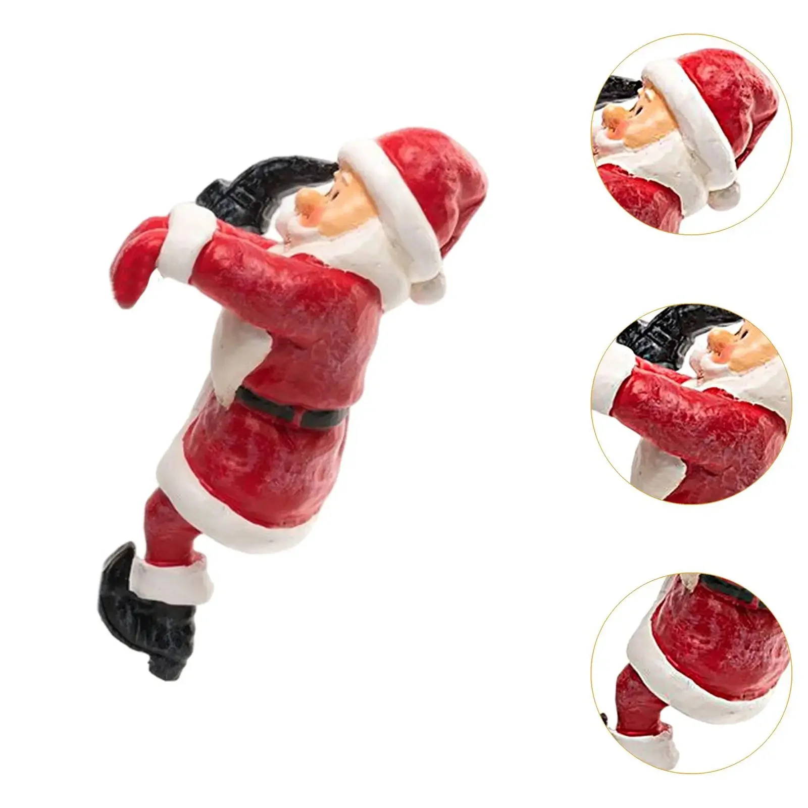 

Resin Crafts Christmas decorations Santa Claus Snowman Flower Pot Hugger Statue Vase Decoration for Patio Yard Balcony Ornament