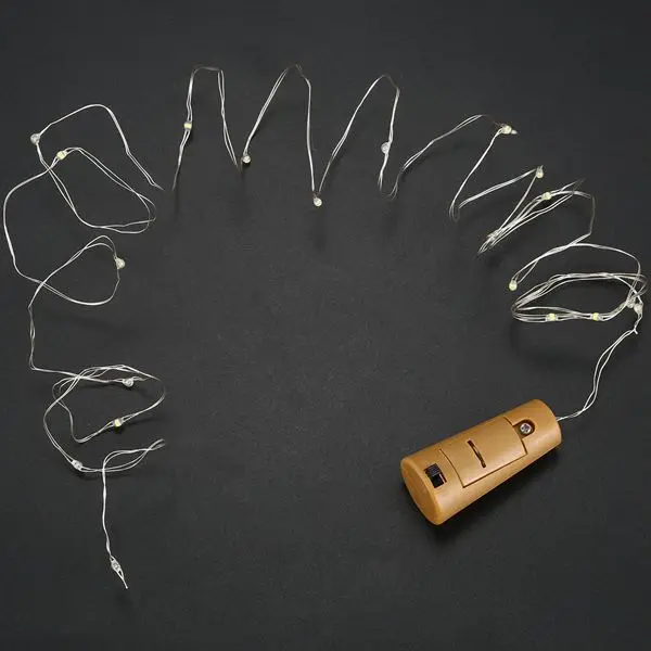 Promotion! 10 Packs Including Battery Led Wine Bottle Stopper Copper Wire Light String 2M 20LED Atmosphere Decorative Light