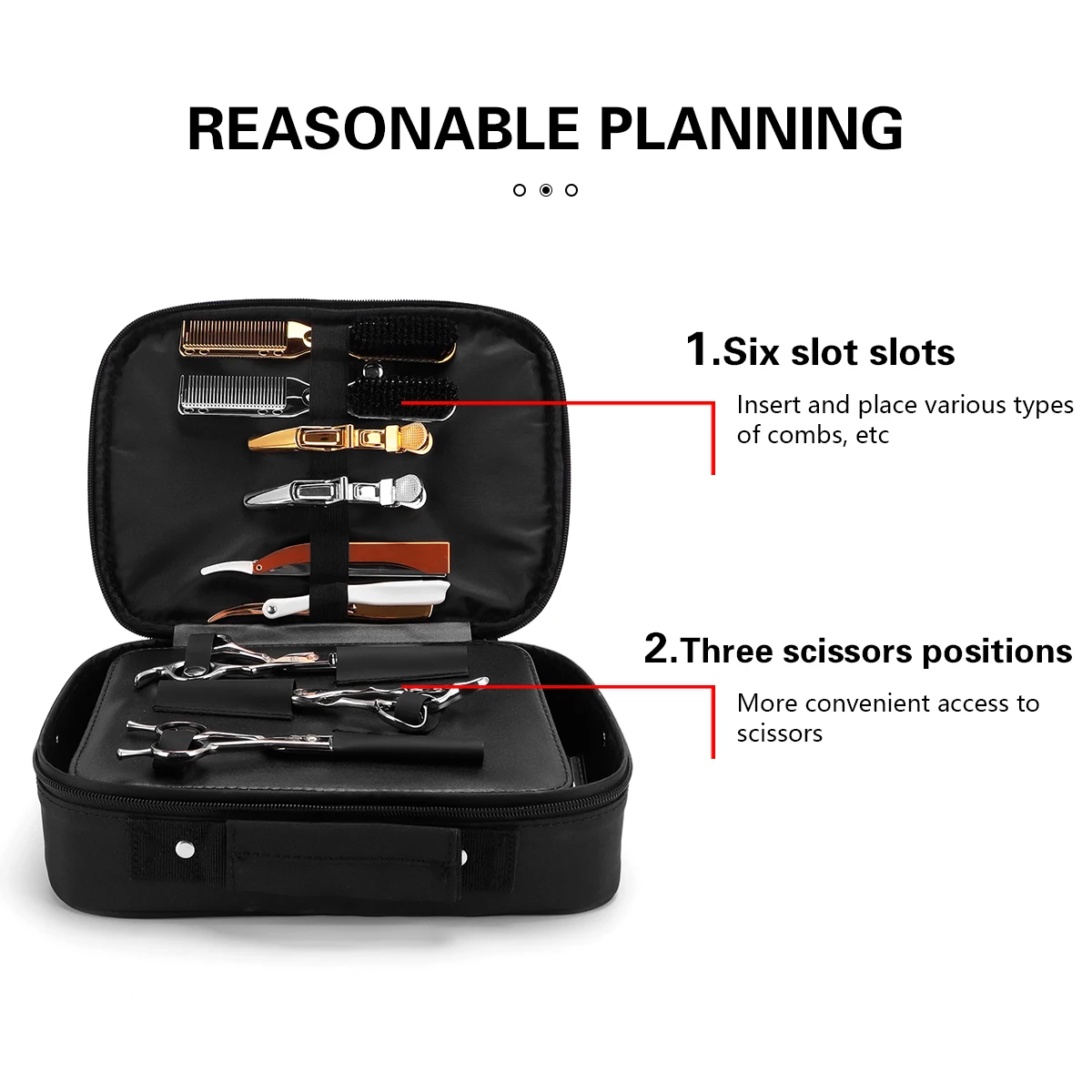 Barber Electric Clipper Bag Salon Hairdressing Tool Storage Bag Carrying Travel Shaver Organizer Beard Trimmer Box Holder