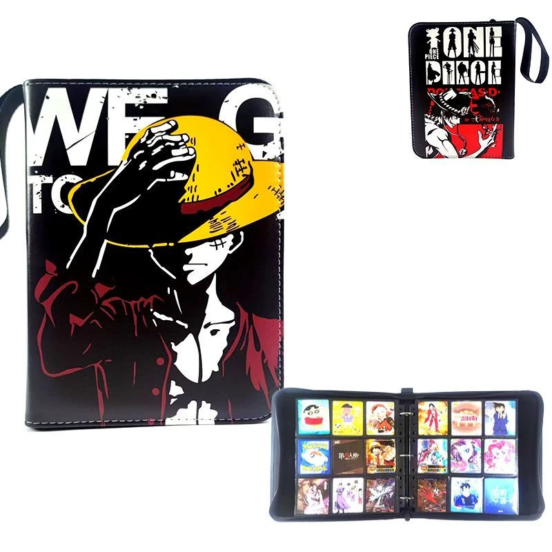 Luffy Card Binder One Piece Roronoa Zoro Fotoalbum Ritsboek 400/900 Pocket Holder TCG Kaarten Opslag, Anime Albums Cadeau
