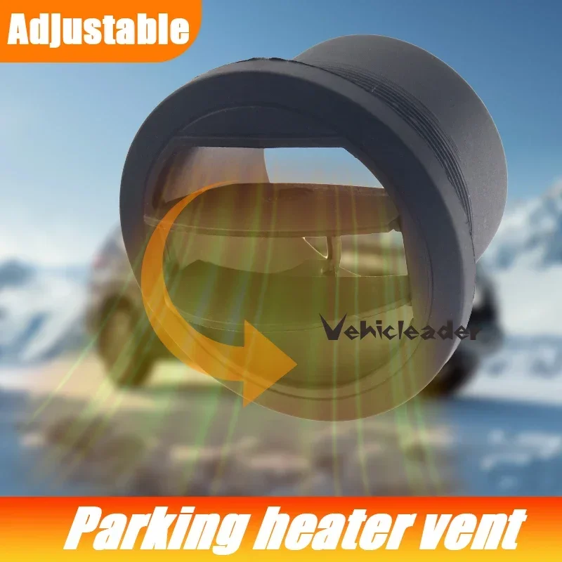 

42/60/75/90mm Parking Diesel Heater Warm Air Vent Duct Pipe Outlet Rotatable Exhaust Joiner Connectorr For Car Truck VAN Camper