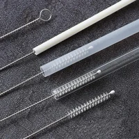 Kit de brosses réutilisables en nylon et acier inoxydable pour livres, paille à boire, nettoyeur de tuyaux, longues brosses pour bébé, tasse HI 2