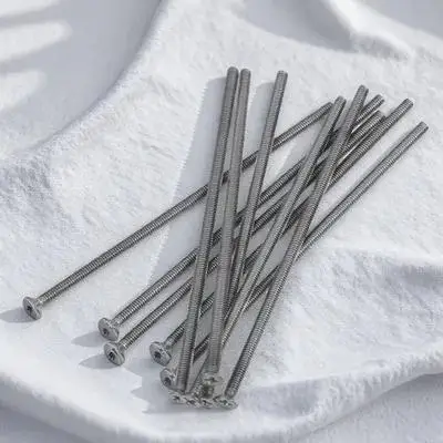 

10Pcs Extra Long Stainless Steel Outlet Screws for Wall Plate Fixing Electrical Outlet Mounting Screws Durable