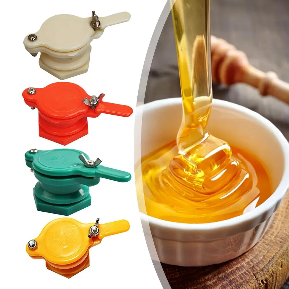 4 Colors Bee Honey Tap Gate Valve Non-toxic Durable Honey Separation Tap for Extractor Machine Hive Beekeeping Equipment