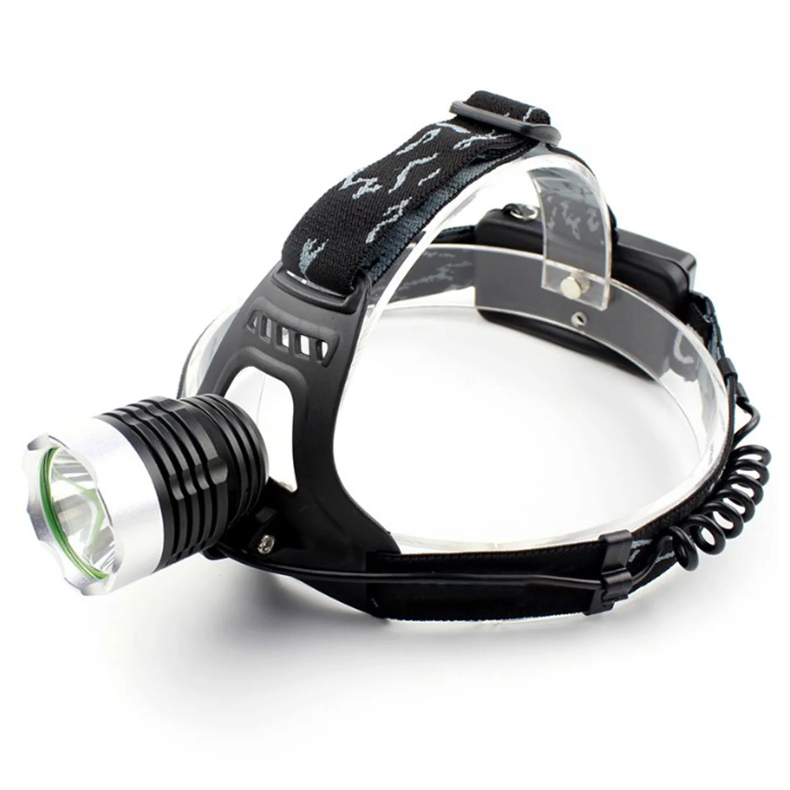 LED High Power Headlamp USB Rechargeable White Light Headlight for Outdoor Fishing Camping 3.7‑4.2V