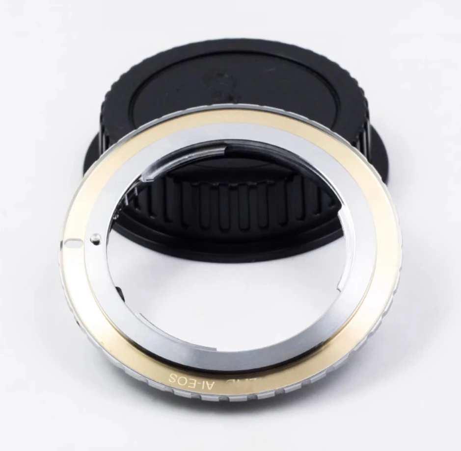 AI-EOS Camera Lens Adapter Ring Step-up Transfer Mount Stepping Ring for Nikon D-head AISAUTO Manual lens TO Canon SLR 5D36D700D