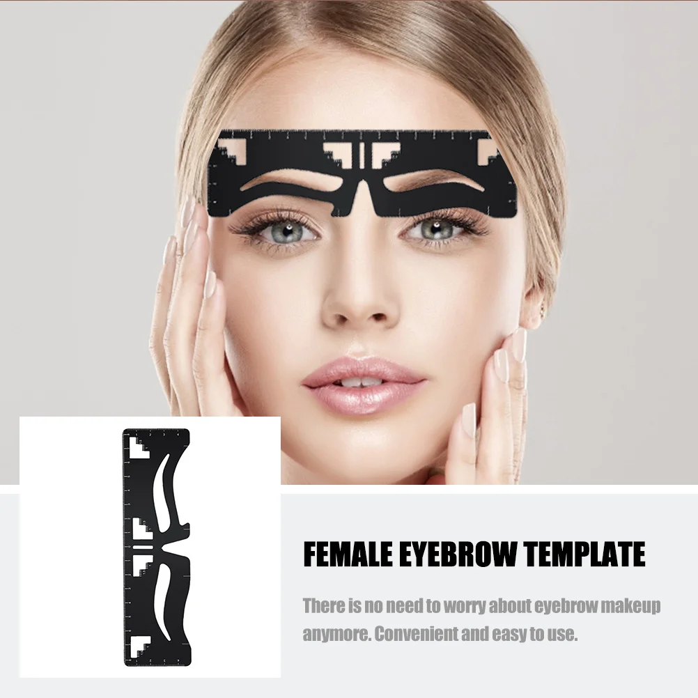Eyebrow Template Stencils Reusable Women Makeup Tool for Perfect Brow Shape Easy Application Female Grooming Kit